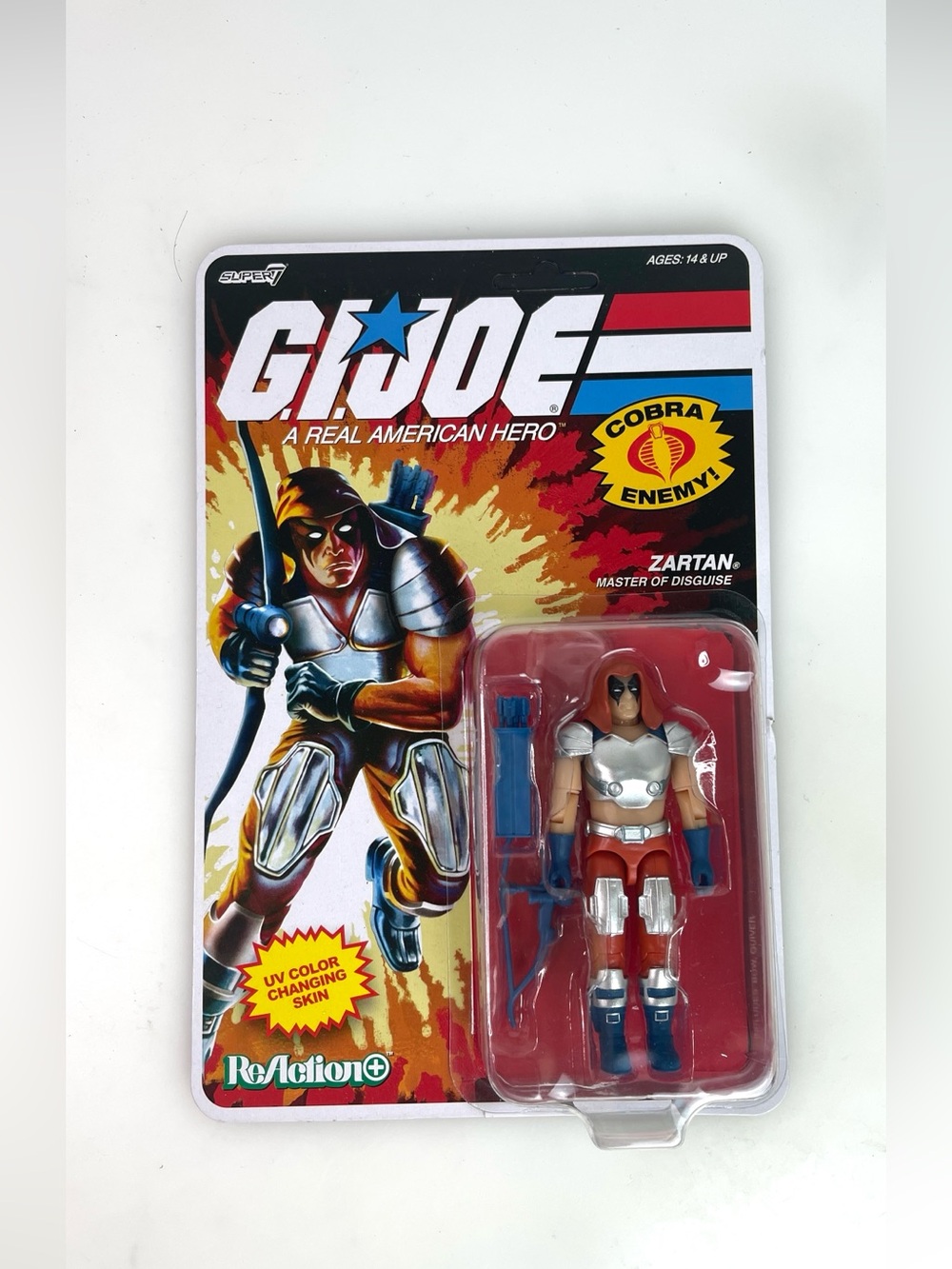 Super7 ReAction+ G.I. Joe Master of Disguise ZARTAN 3.75" O-Ring Action Figure